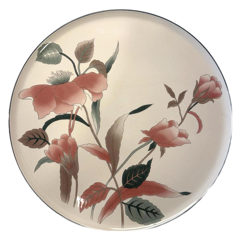 Mikasa Silk Flowers Cake Serving Plate / Round Platter / Chop Plate – FX003